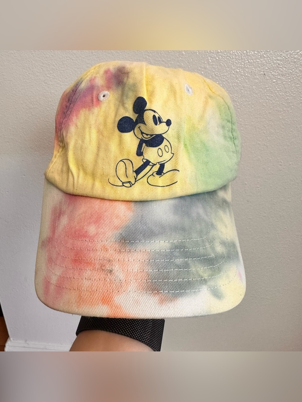 Disney Tie-Dye Baseball Cap with Navy Trim